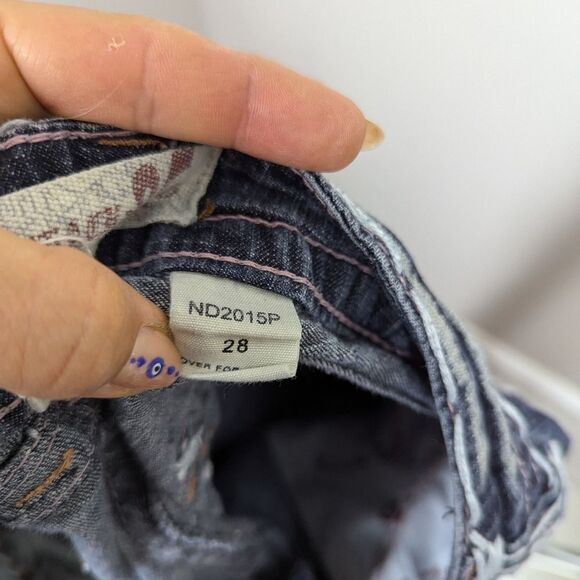 Laguna Beach Bootcut Jeans – Sz 28 Low Rise Studded Pockets Y2K - Picture 12 of 13